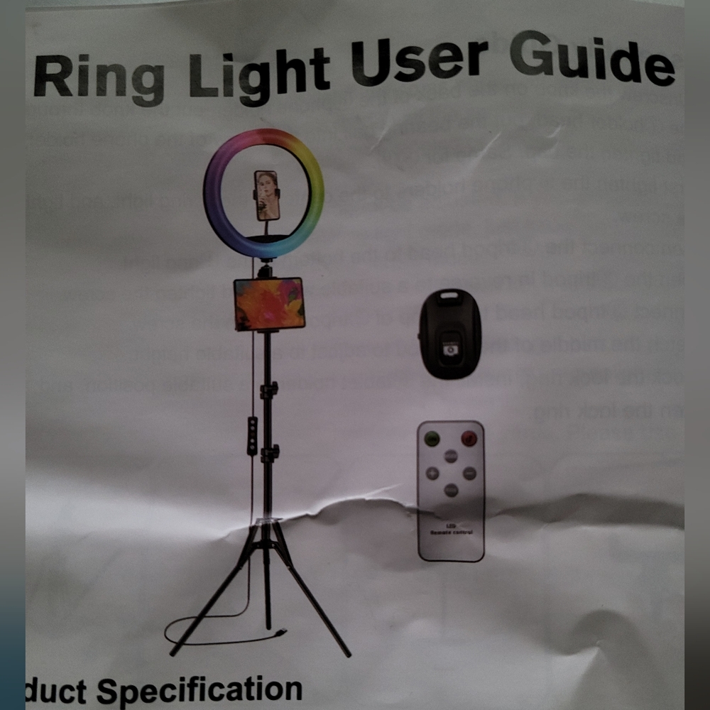 10"Ring Light With 36" Extenable Tripod